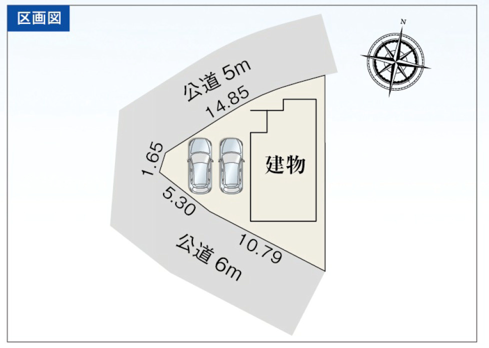 売新築戸建　富士市水戸島の区画図