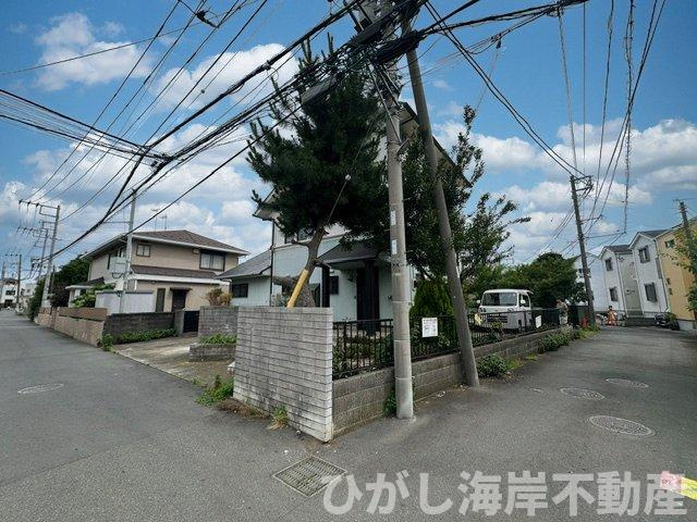 茅ケ崎市中島　売地　全４区画の外観|6月16日撮影　古家有　現地外観