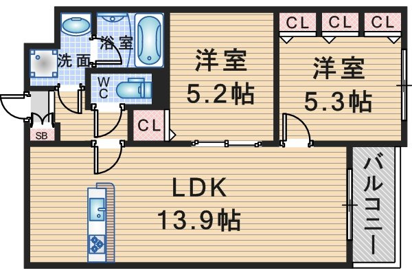 Adi　Ⅰの間取り