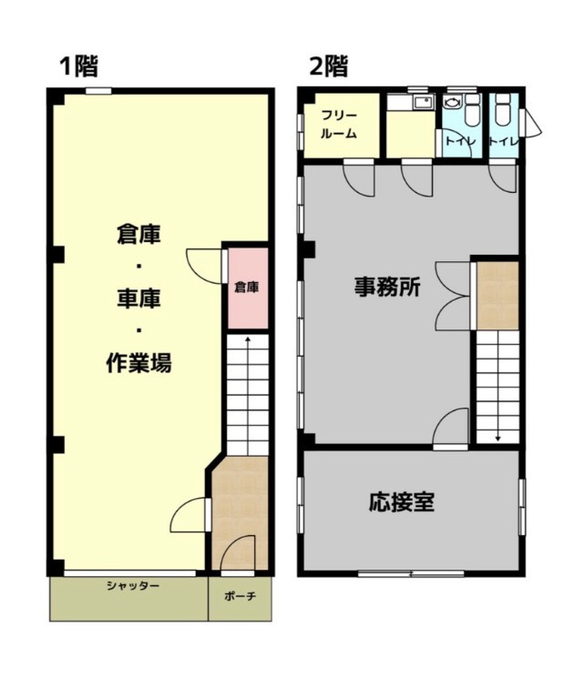 福島１棟　店舗・事務所の間取り