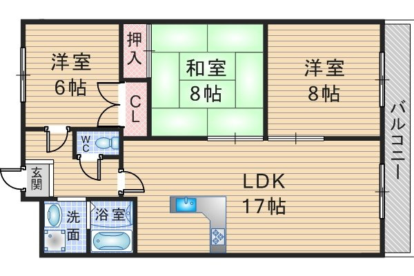 アビタシオン２の間取り