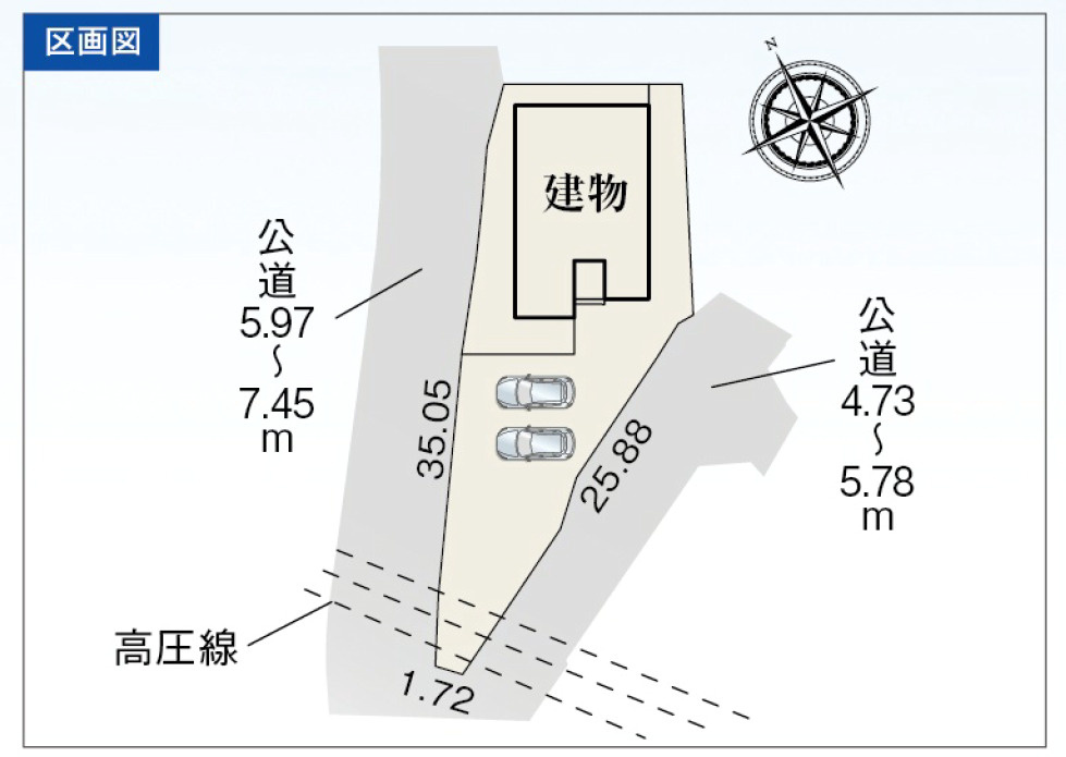 売新築戸建　富士市今泉の区画図