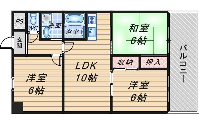 アビタシオン西緑丘の間取り