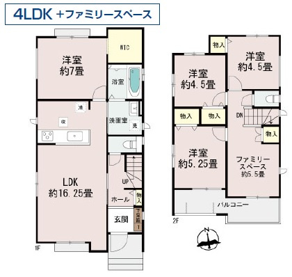 沖縄市知花（全5棟）A・B・D・E号棟の間取り|A号棟　3890万円