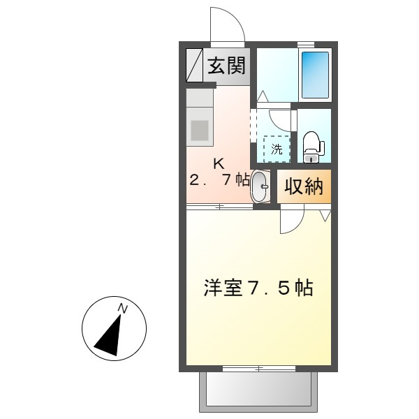 ディアス下小川の間取り