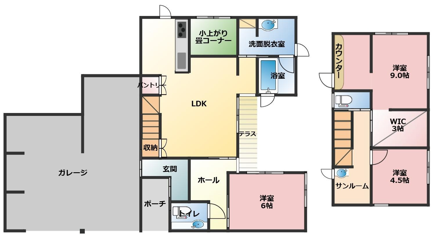 吉川区中古物件の間取り