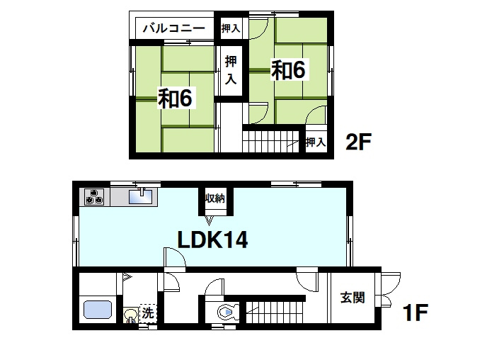 俵口町戸建ての間取り