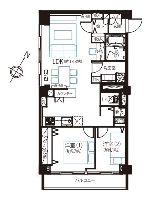 パレス三條の間取り