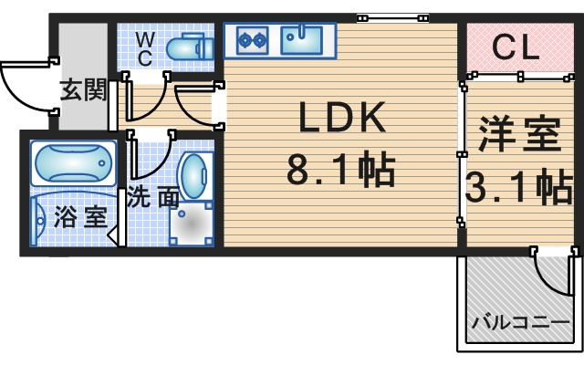 ARCA豊中曽根の間取り