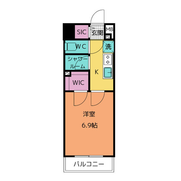 ラグゼナ上前津の間取り