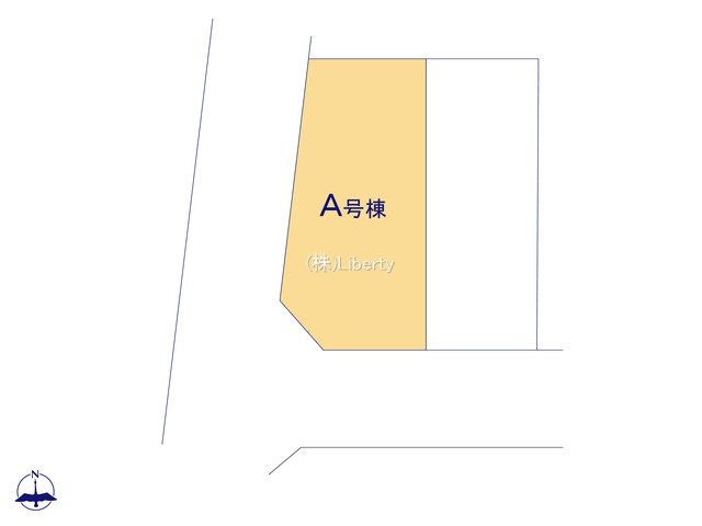 守谷市松ヶ丘6丁目　新築戸建　A号棟の区画図