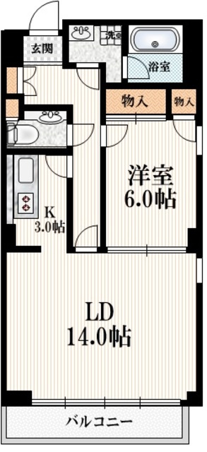 原宿パークハウスの間取り|★開放感のある間取り★