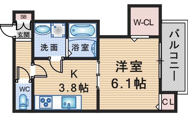 アルバス上野東の間取り
