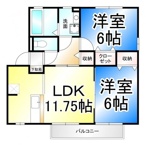 リビングタウン一番館の間取り