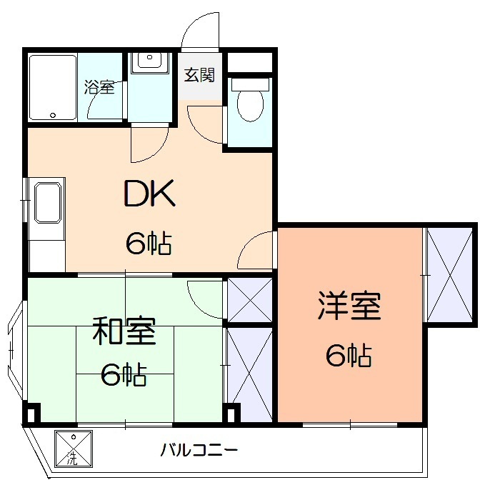 コーポレーションUの間取り