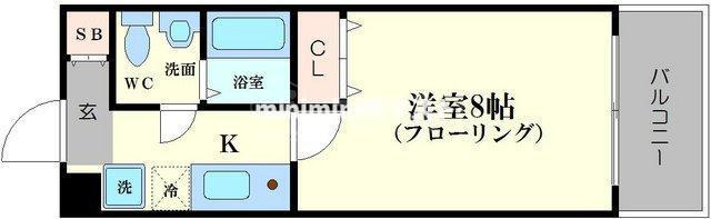 ドミール桜川の間取り
