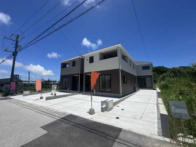 糸満市座波　第3（全4棟）ラスト1号棟の外観|1号棟　駐車3台完備♪EV車充電設備付き♪