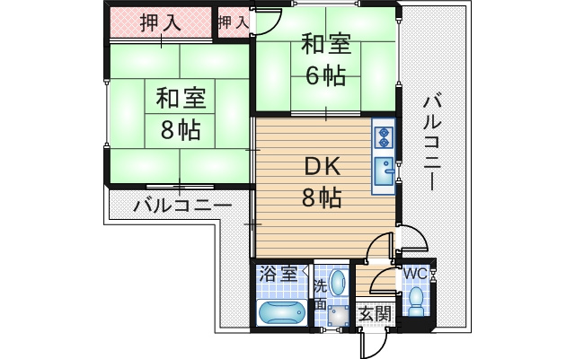 ヴィラセンチュリー2号館の間取り