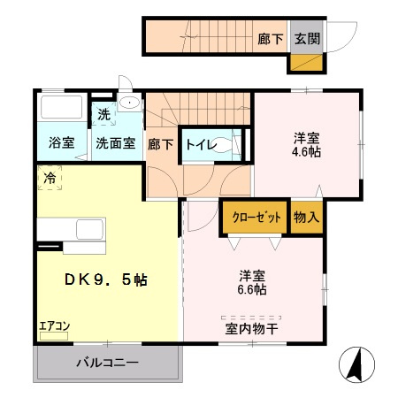 アーベイン桜丘の間取り