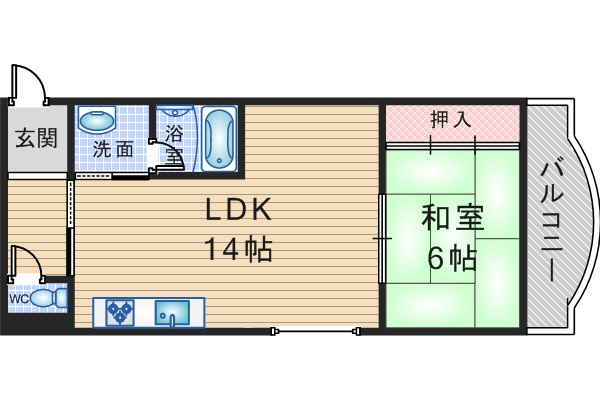 ヴィラ豊中の間取り