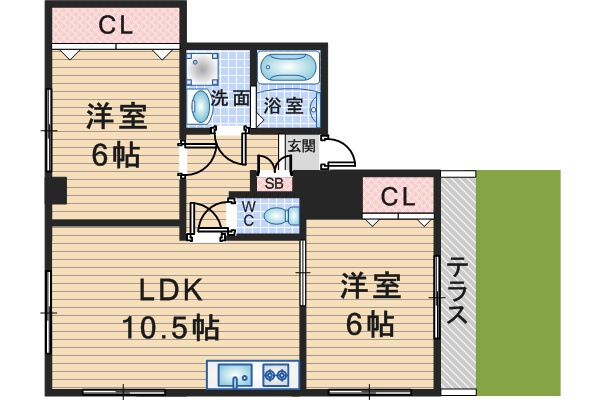 ヴェール曽根の間取り