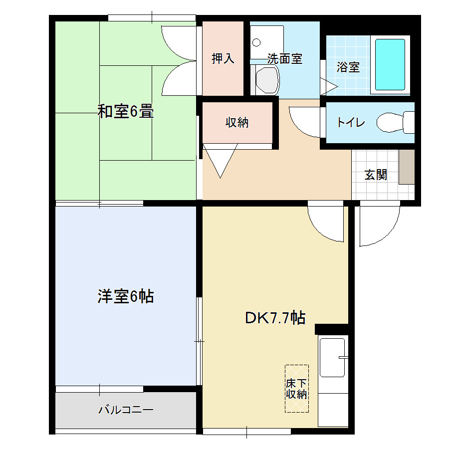 アド・ザックス本町6番館の間取り