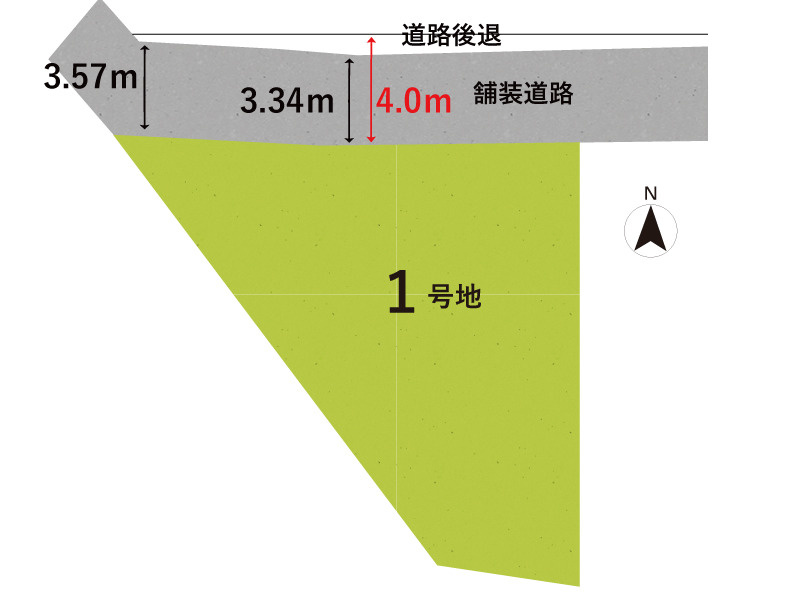 大津市本丸町　新築戸建の土地図