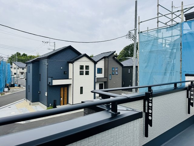 八王子市　石川町　新築一戸建て　７期のバルコニー|～南向きで陽当たりの良いバルコニー　洗濯物がよく乾きそうです～