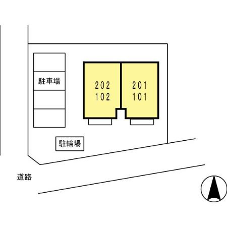 マ　メゾン菊住Ｅの区画図