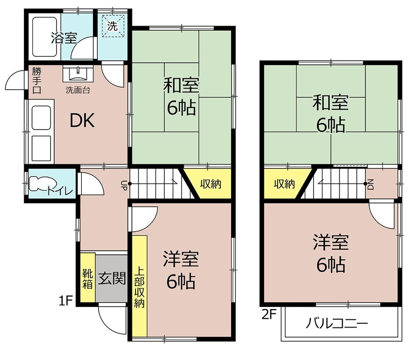 美乃利戸建ての間取り