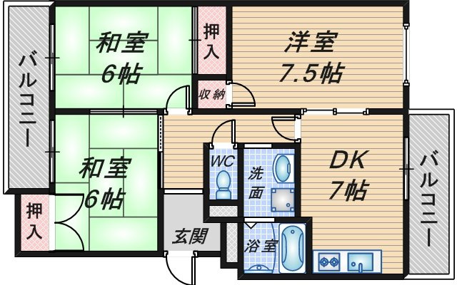 エクセル豊中の間取り