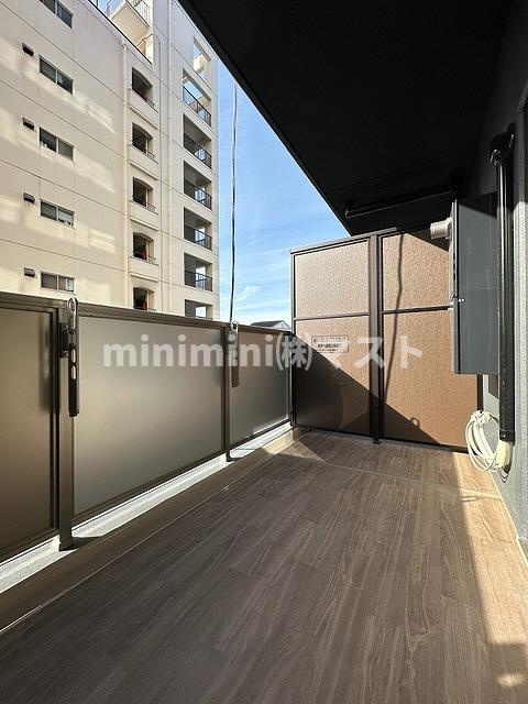 大阪市東成区大今里西２丁目の賃貸マンションのバルコニー