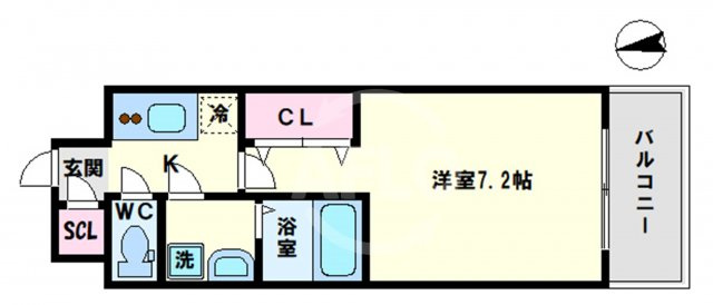 レジュールアッシュOSAKA今里駅前の間取り|レジュールアッシュOSAKA今里駅前　間取り