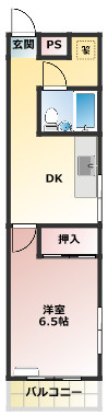 マンション横井の間取り