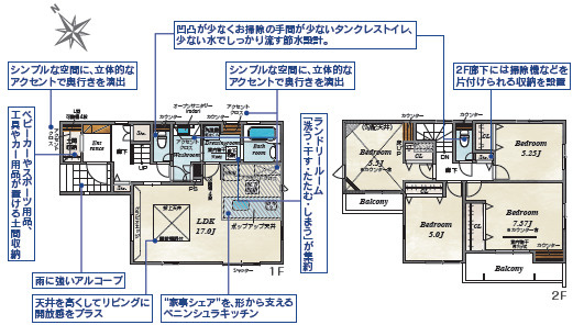 共働き世帯におすすめ♪家事負担を減らし、家族の時間が自然と増える住まいの間取り|4LDK