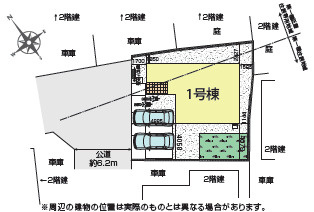 共働き世帯におすすめ♪家事負担を減らし、家族の時間が自然と増える住まいの区画図|カースペース2台分