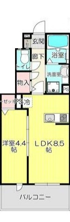 ＨＩＬＬＳ松山の間取り