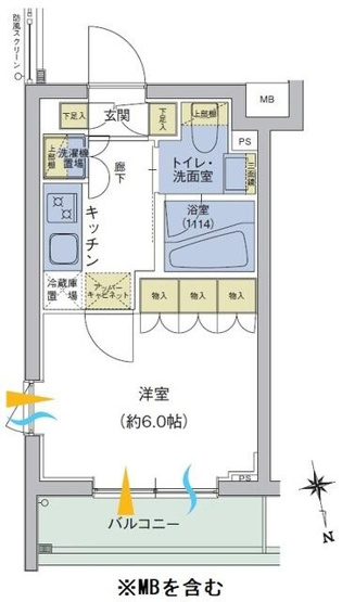 【間取り】 | アジールコート品川中延 | Aタイプ
