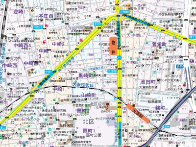 【地図】 | ホープシティ天神橋
