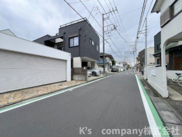 ◎茅ヶ崎市菱沼海岸　建築条件なし　売地の前面道路含む現地写真|前面道路の様子です◇