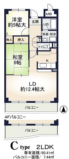 ゼアス真砂の間取り