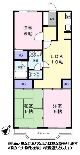 グランプラスの間取り|※図面と現況が異なる場合は現況優先とします
