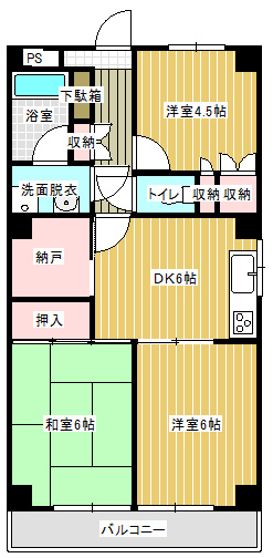 イーストヒルズユウキの間取り