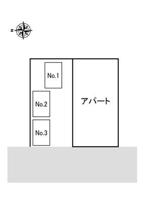 【区画図】 | メゾンプラターヌ駐車場 | 区画3募集中！
