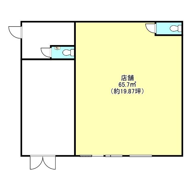 豊田市浄水町2丁目　貸店舗の間取り