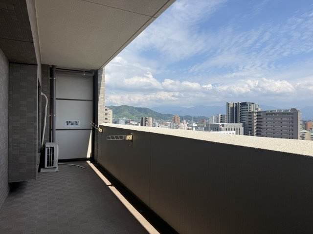クレアセトル歩行町の展望|南向きの明るいバルコニー