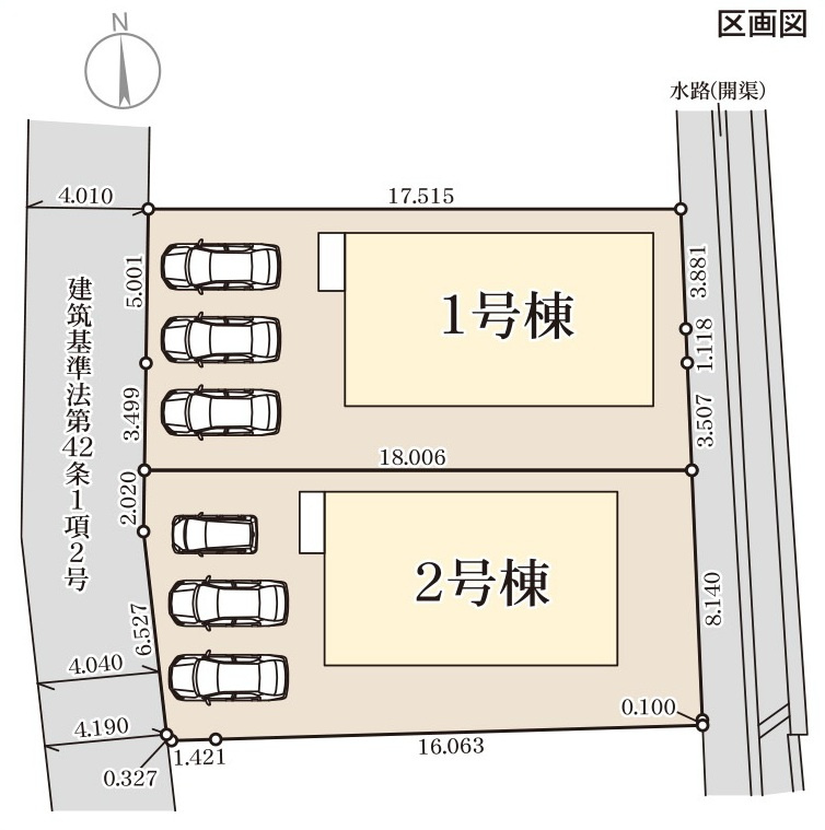 リーブルガーデン／南区田井島／１号棟の区画図