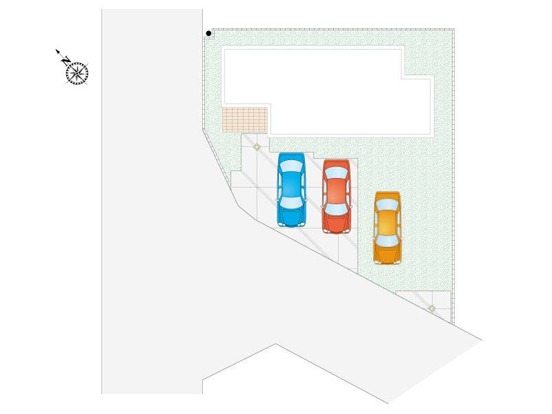 【区画図】小山市東間々田2丁目1号棟(全2区画)■ファイブイズホーム■
