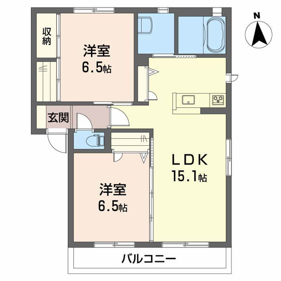 【間取り】 | グランマスト古川北 Ｂ棟