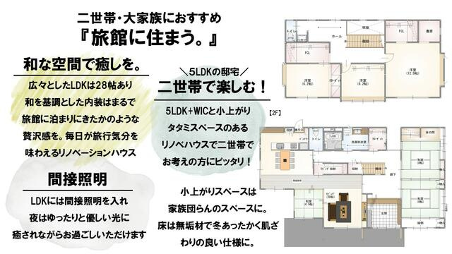 宇都宮市西川田本町４丁目　5ＳＬＤＫ　中古住宅のその他|間取りの見どころまとめました。